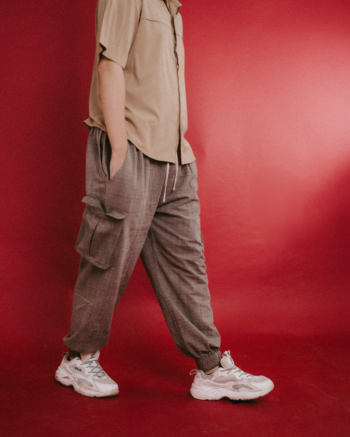 Unisex Cargo Pants (Mushroom Colourway)